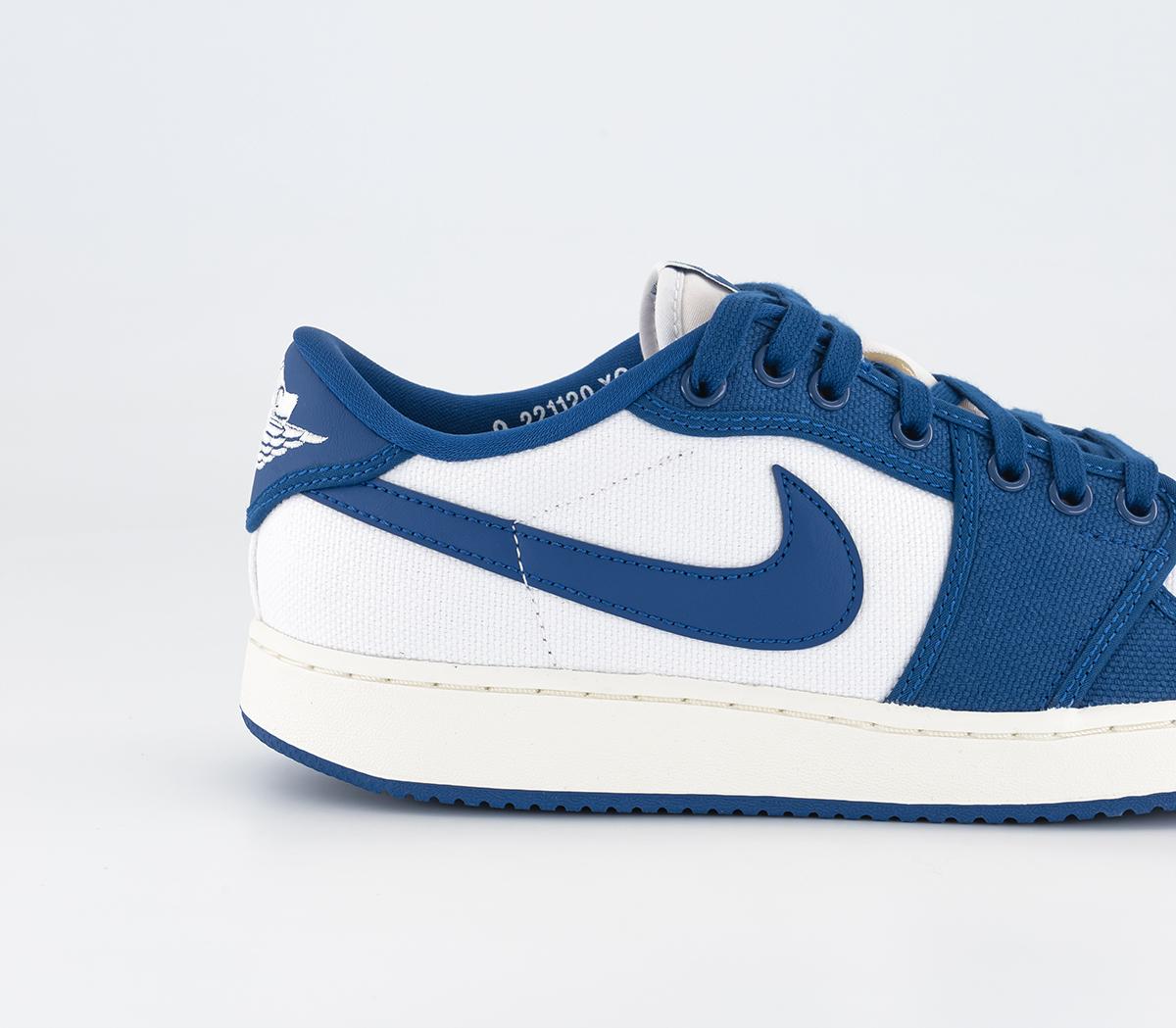 JordanAJKO 1 Low TrainersWhite Dark Royal Blue Sail