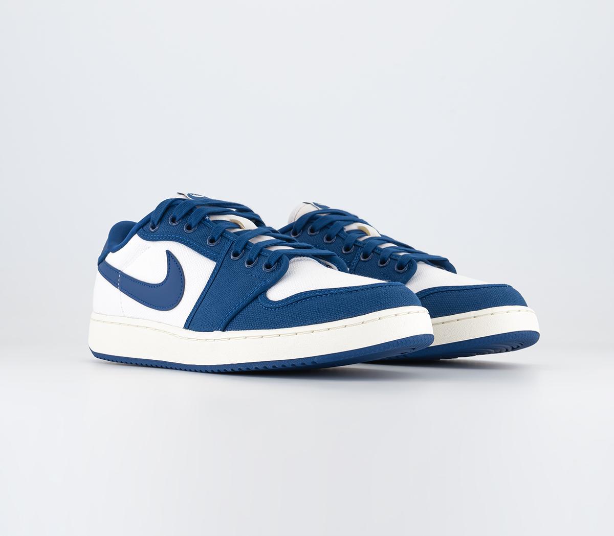 JordanAJKO 1 Low TrainersWhite Dark Royal Blue Sail