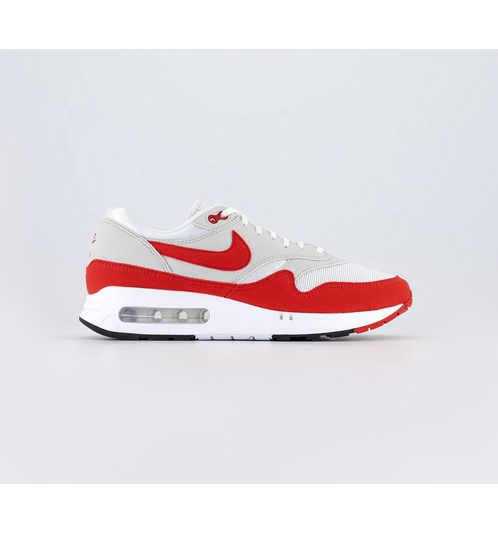 Nike Air Max 1 ’86 M Trainers White University Red Light Neutral Grey