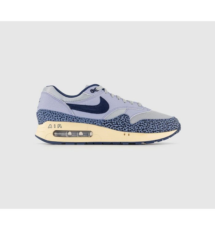 Nike Air Max 1 ’86 Trainers Light Smoke Grey Diffused Blue Indogo Haze Leather