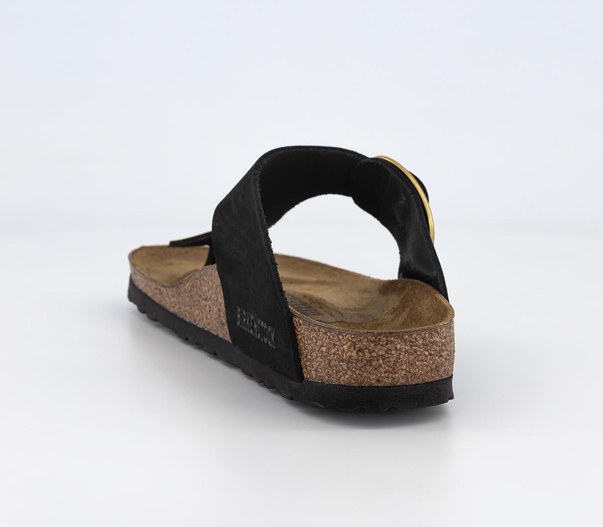 BIRKENSTOCKGizeh Big Buckle Sandals Black Nubuck