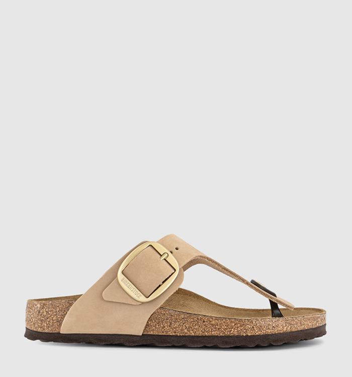BIRKENSTOCK Gizeh Big Buckle Sandals Sandcastle Nubuck