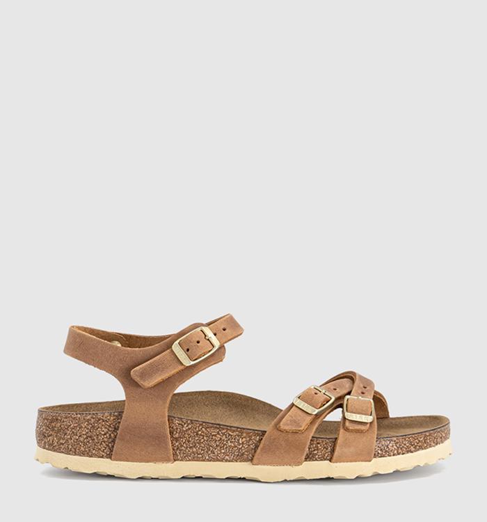 BIRKENSTOCK Kumba Sandals Cognac Leather