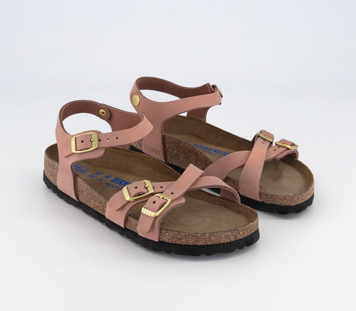 BIRKENSTOCK Kumba Sandals Old Rose Nubuck - Flat Shoes for Women