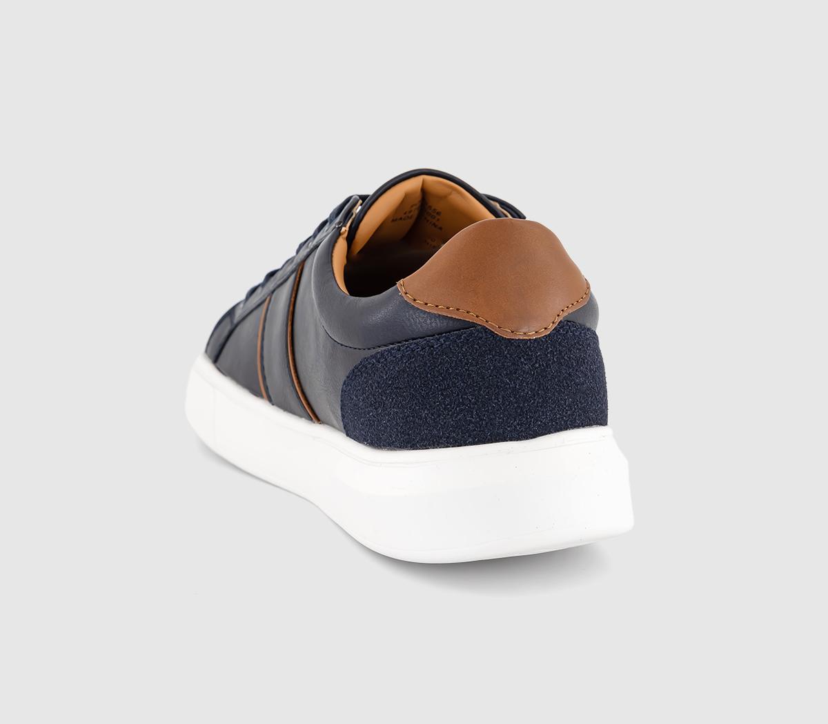OFFICECade Side Stripe TrainersNavy