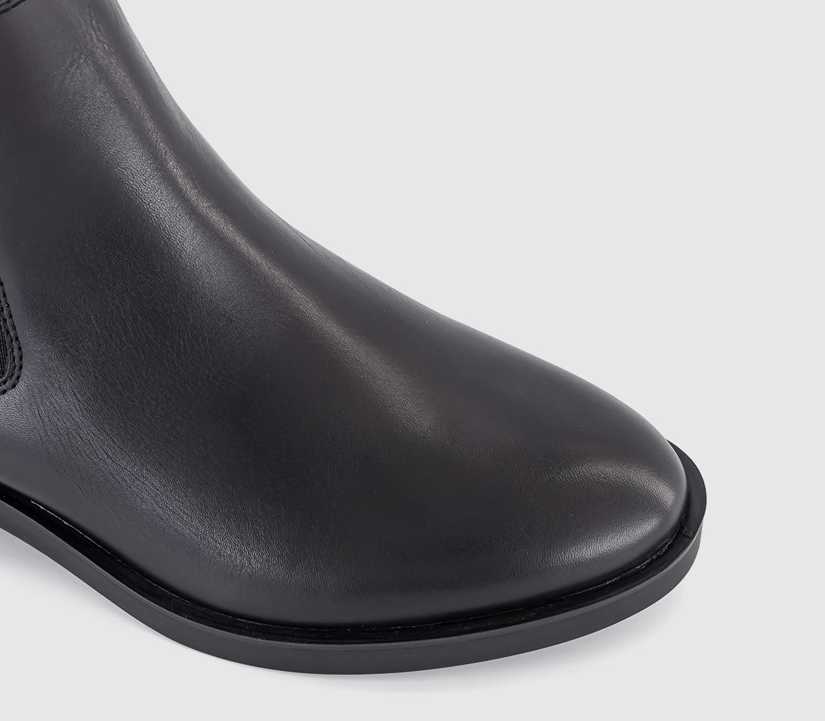 OFFICE Avatar Clean Sole Chelsea Boots OFFICE Avatar Clean Sole Chelsea Boots Black Leather