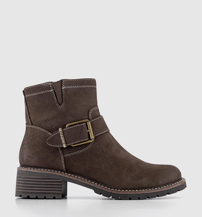 Brown biker boots womens uk sale