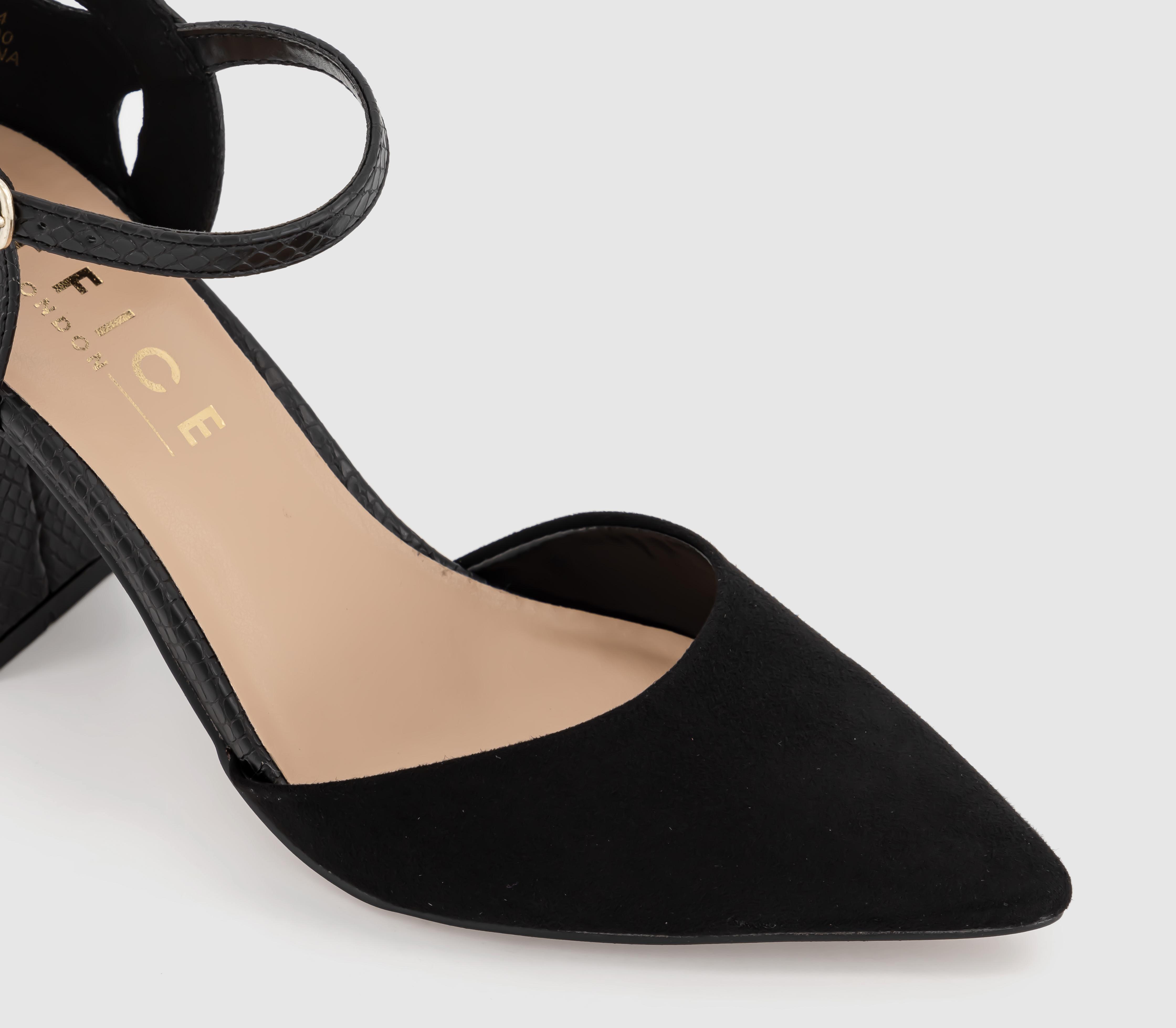 OFFICEHasty Two Part Block HeelsBlack