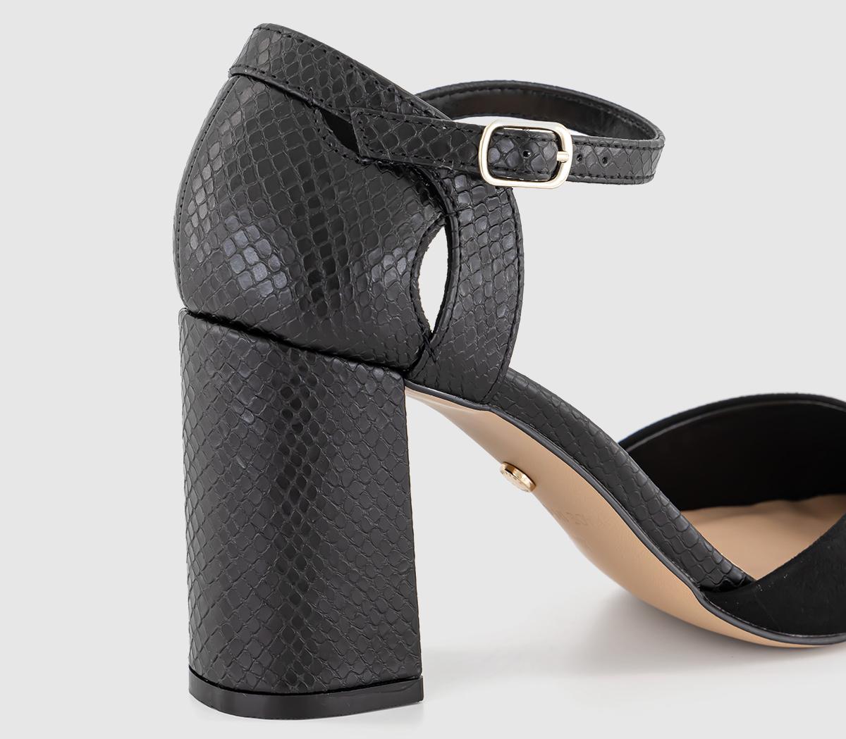OFFICEHasty Two Part Block HeelsBlack
