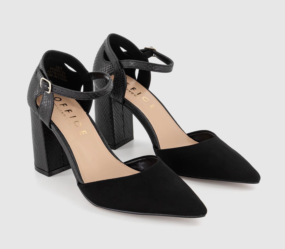 OFFICEHasty Two Part Block HeelsBlack