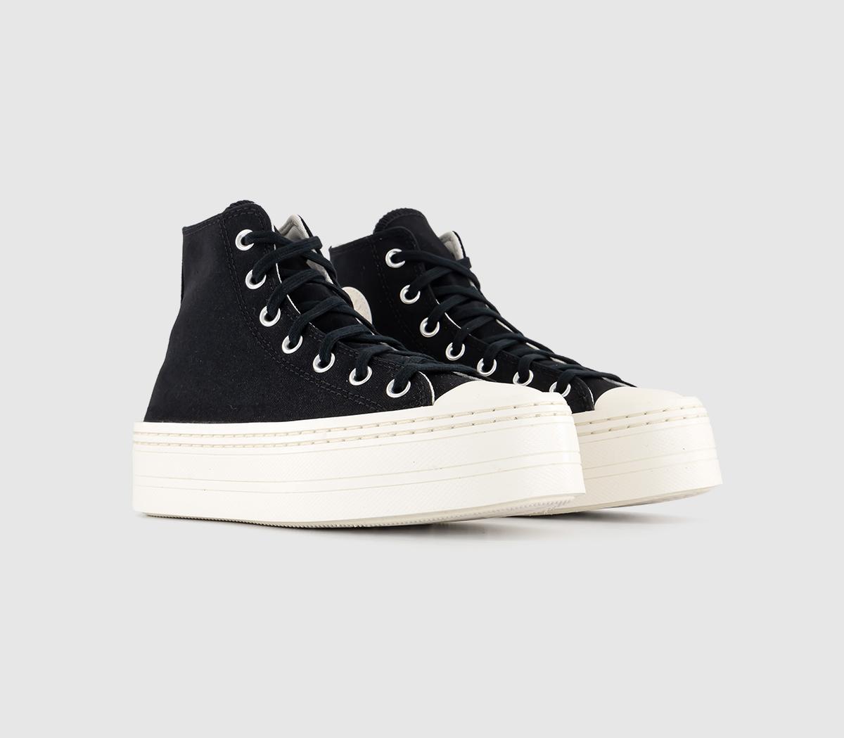 Converse Chuck Taylor All Star Modern Lift Trainers Black Black Egret ...