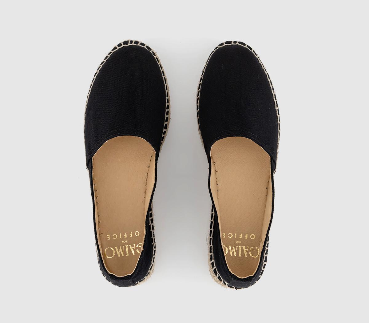 Gaimo for OFFICEPlatform EspadrillesBlack Canvas