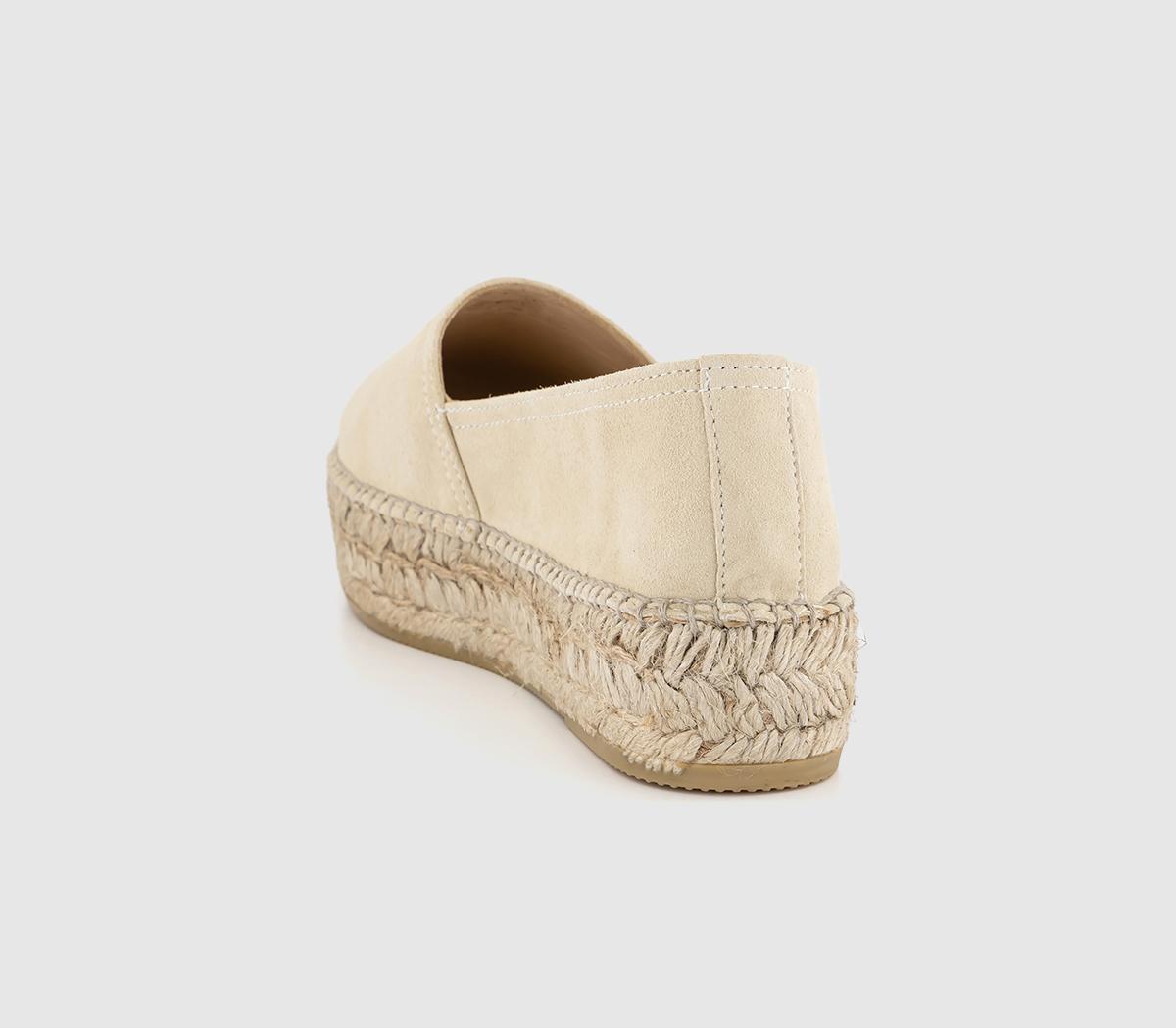 Gaimo for OFFICE Platform Espadrilles Gaimo for OFFICE Platform Espadrilles Cream Suede