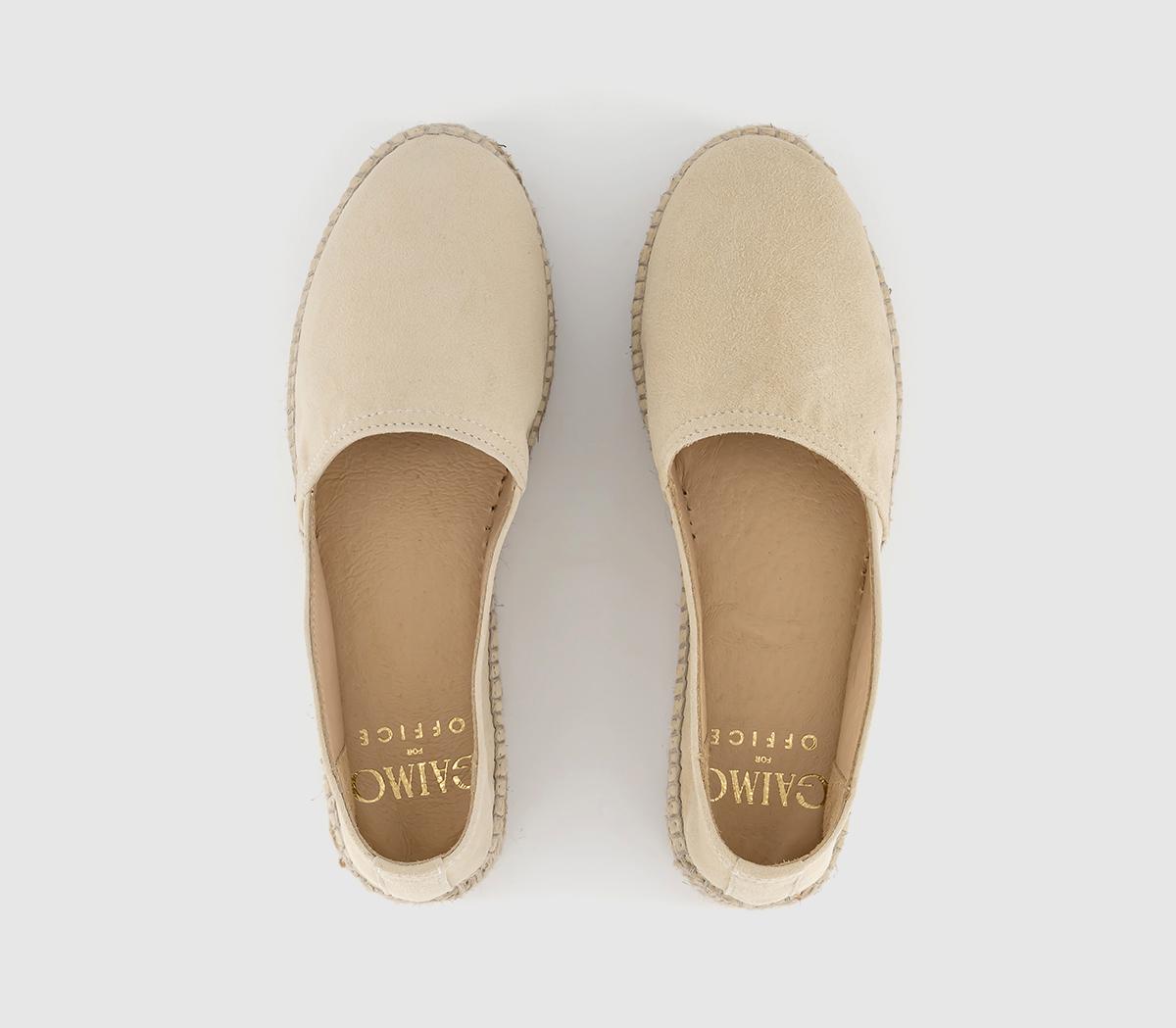 Gaimo for OFFICE Platform Espadrilles Gaimo for OFFICE Platform Espadrilles Cream Suede