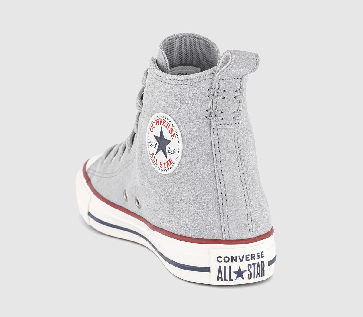 Converse All Star Hi Junior Trainers Converse All Star Hi Junior Trainers Grey Area Egret