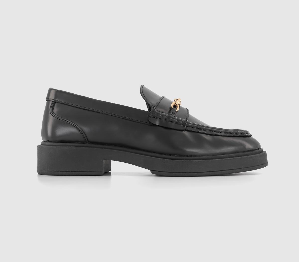 OFFICEFirecracker Leather Chain LoafersBlack Leather