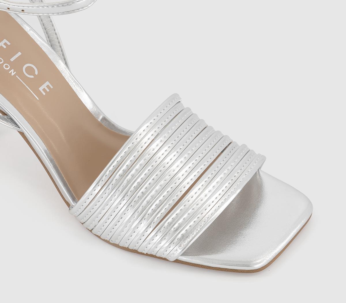OFFICEMimosa Strappy Heeled Sandals OFFICEMimosa Strappy Heeled SandalsSilver