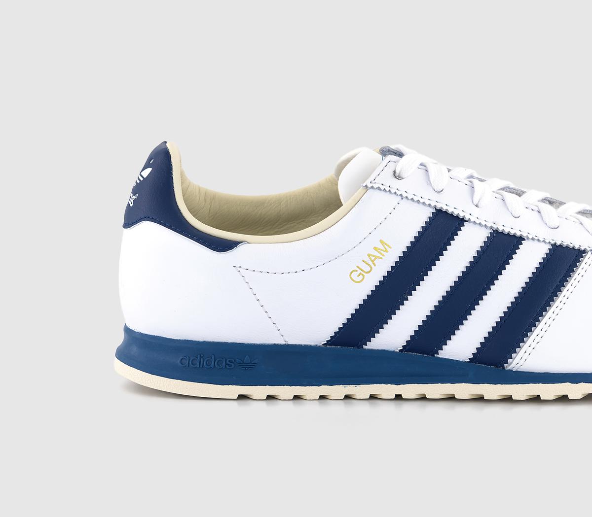 adidasGuam TrainersWhite Dark Blue Cream White