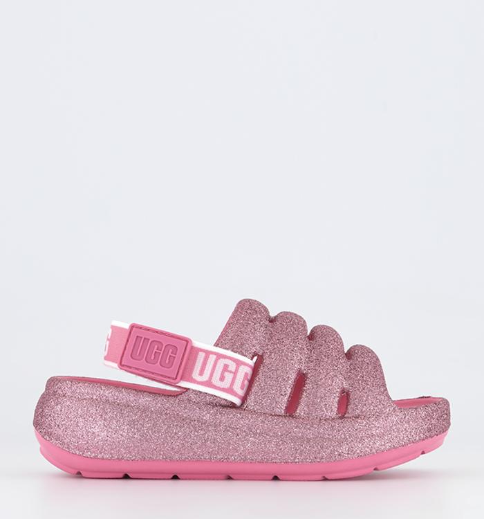 UGG Sport Yeah Infant Sandals Pink Glitter