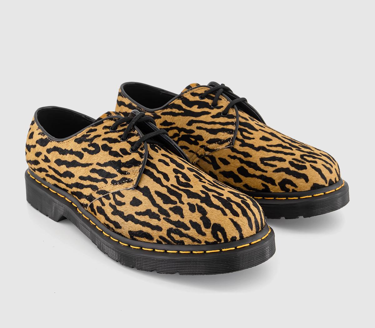 Dr. Martens1461 Wacko MariaCamel Black Tiger Camo Hair On