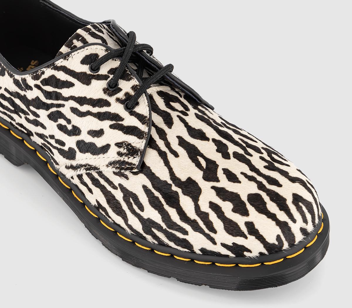 Dr. Martens1461 Wacko MariaWhite Black Tiger Camo Hair On