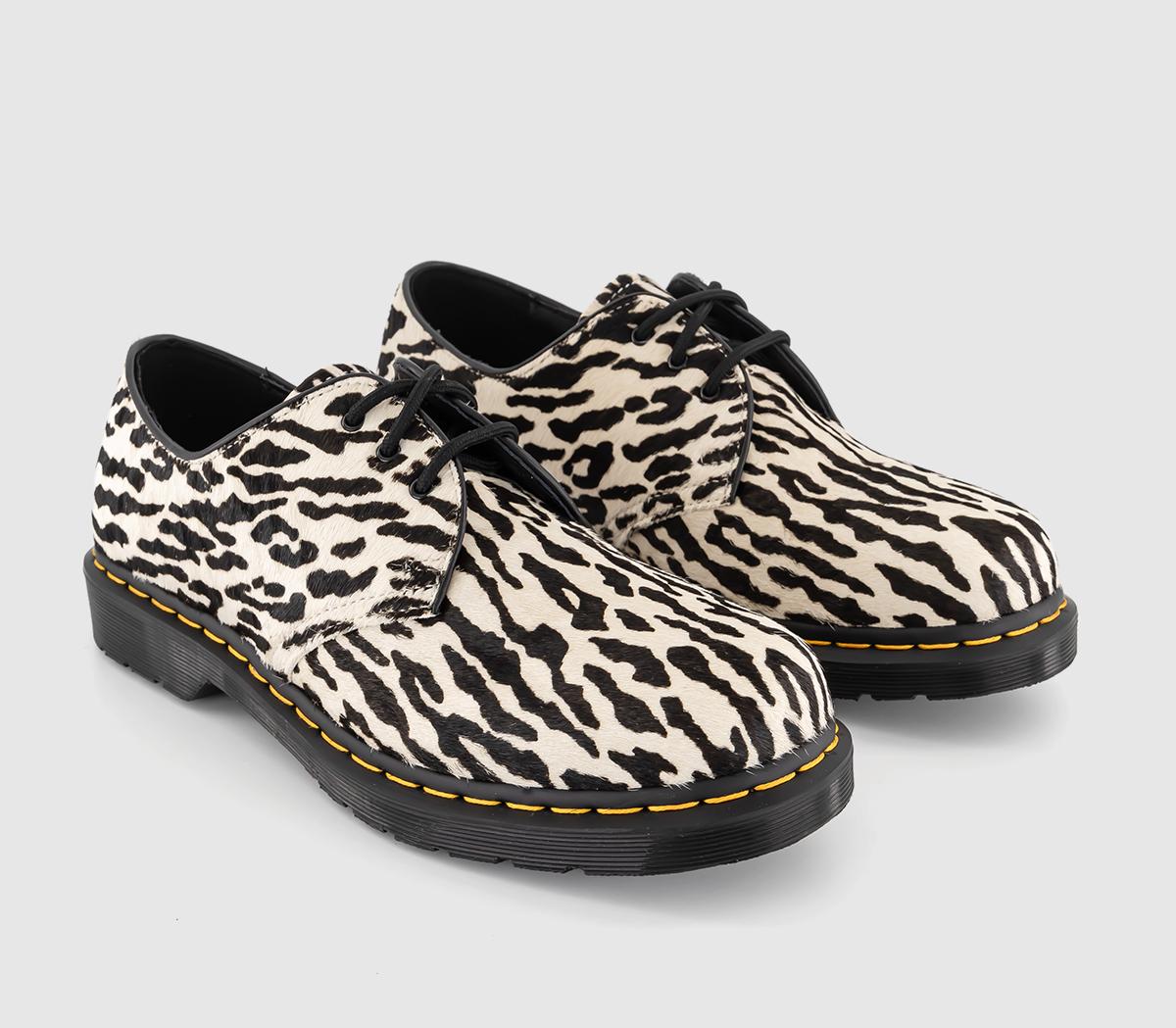 Dr. Martens1461 Wacko MariaWhite Black Tiger Camo Hair On