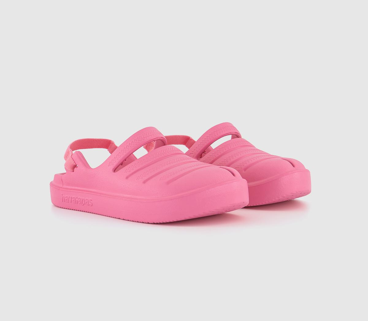 Havaianas Kids Baby Toddler Clogs Cyber Pink, 6/7