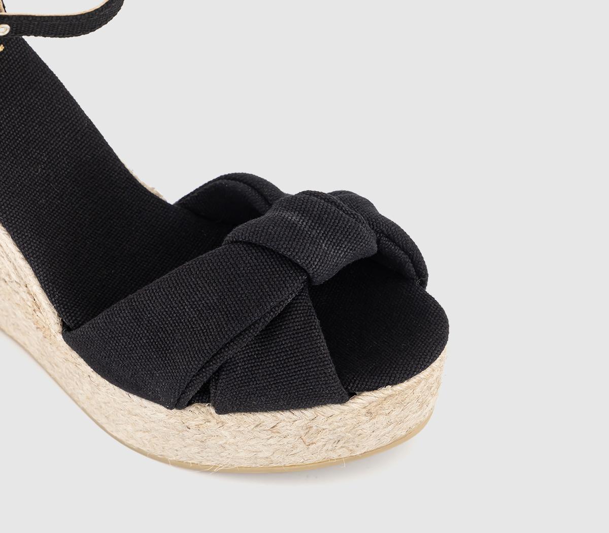 Gaimo for OFFICEPlatform Twist EspradrillesBlack Canvas