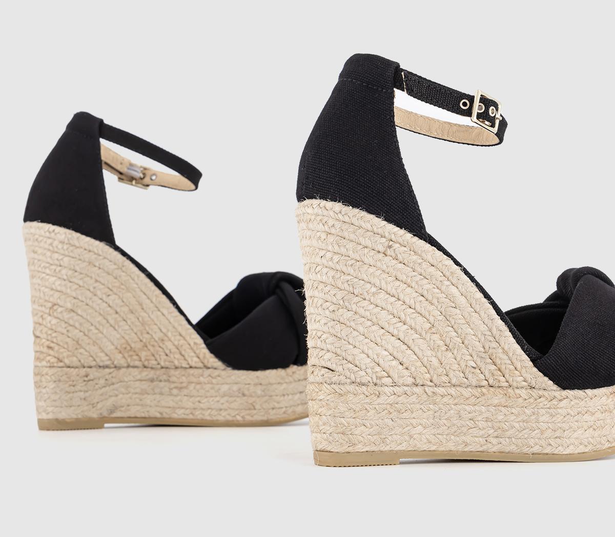 Gaimo for OFFICEPlatform Twist EspradrillesBlack Canvas