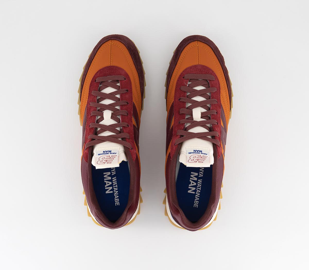 Comme Des Garcons JW RC30 Trainers Orange Burgundy Men