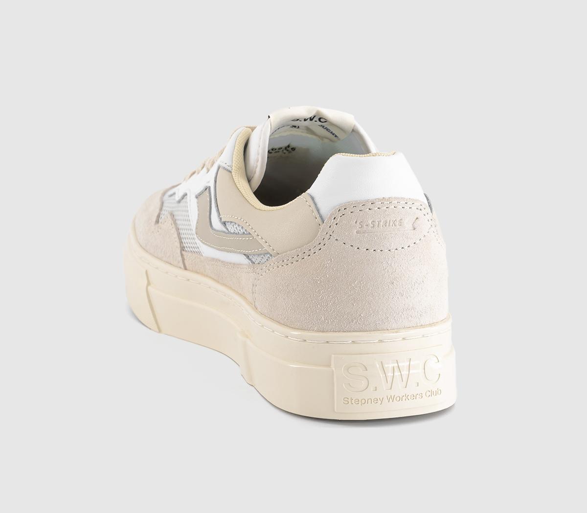 Stepney Workers Club Pearl S-Strike Trainers Ecru Putty - Unisex Sports