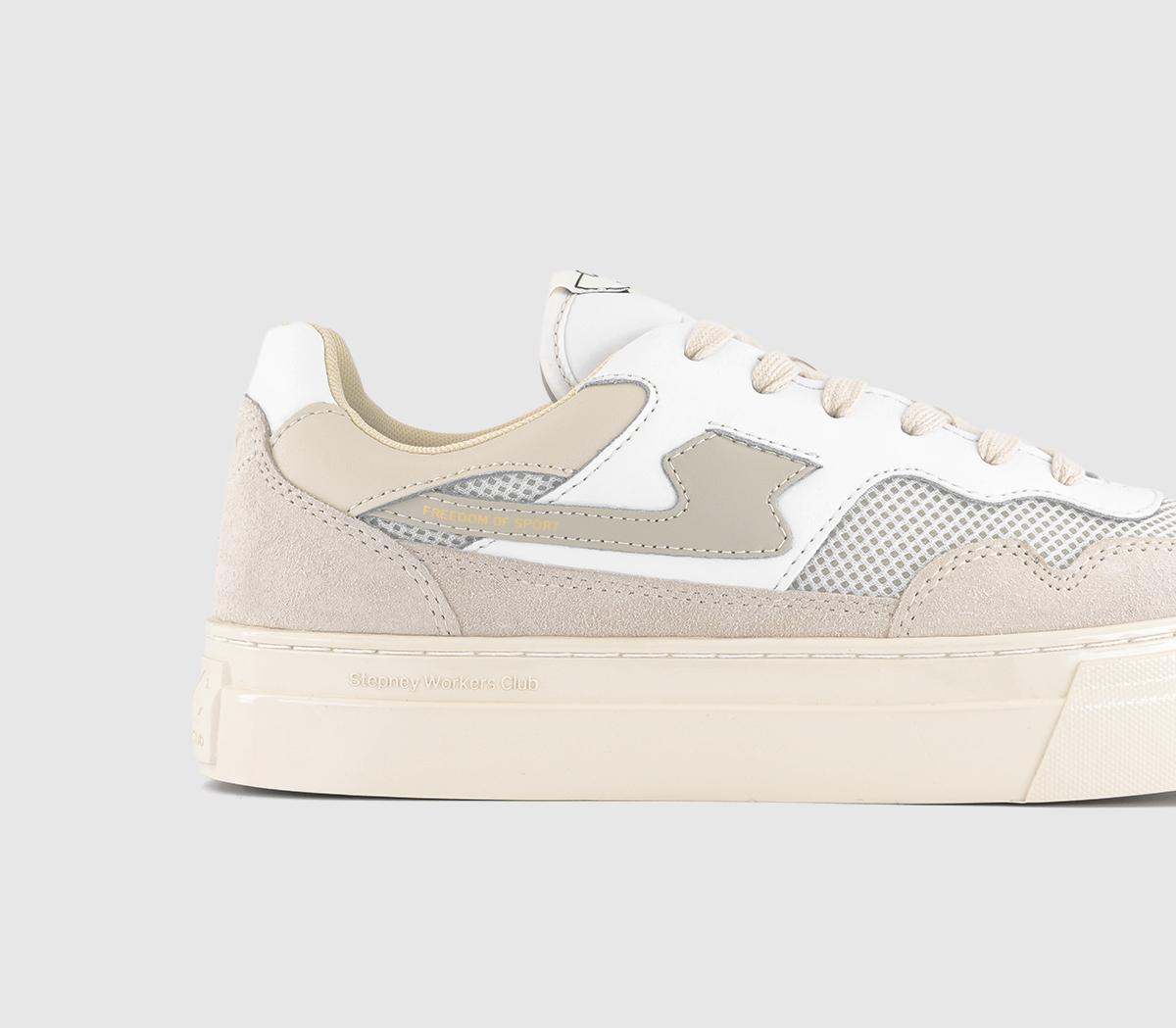 Stepney Workers Club Pearl S-Strike Trainers Ecru Putty - Unisex Sports