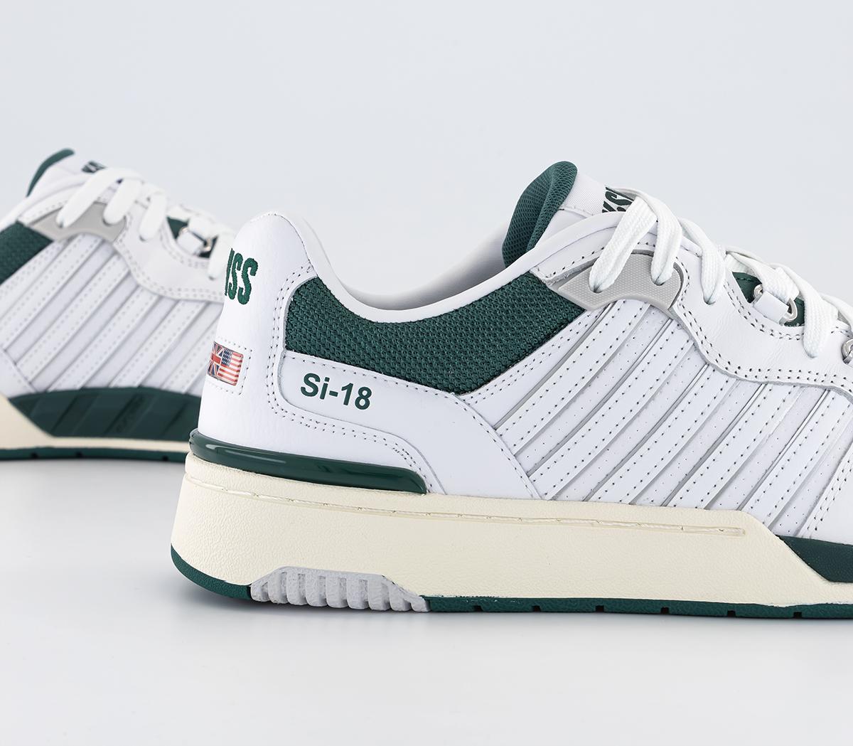 K-SwissSi-18 Rival Trainers K-SwissSi-18 Rival TrainersBrilliant White Posy Green