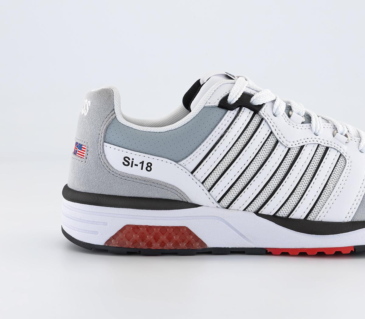 K-Swiss Si-18 Rannell Sde Usa Trainers White Black Red - Men's Trainers