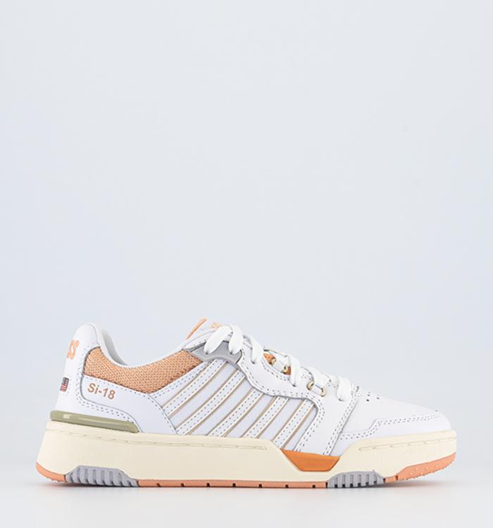 K-Swiss Si-18 Rival Trainers White Almost Pink Apricot Whisper White