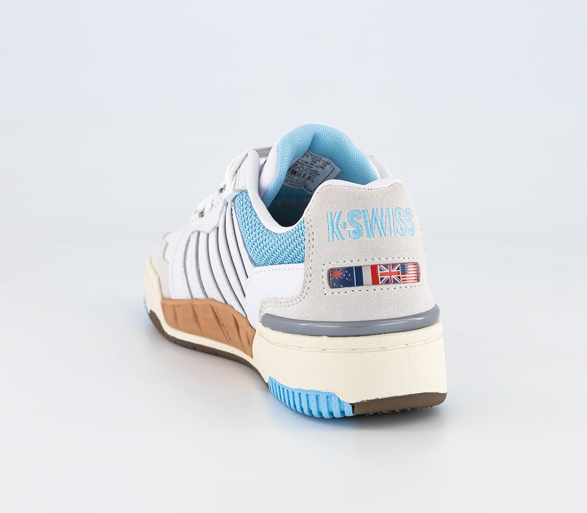 K-SwissSi-18 Rival TrainersWhite Sky Blue Canyon Sunset