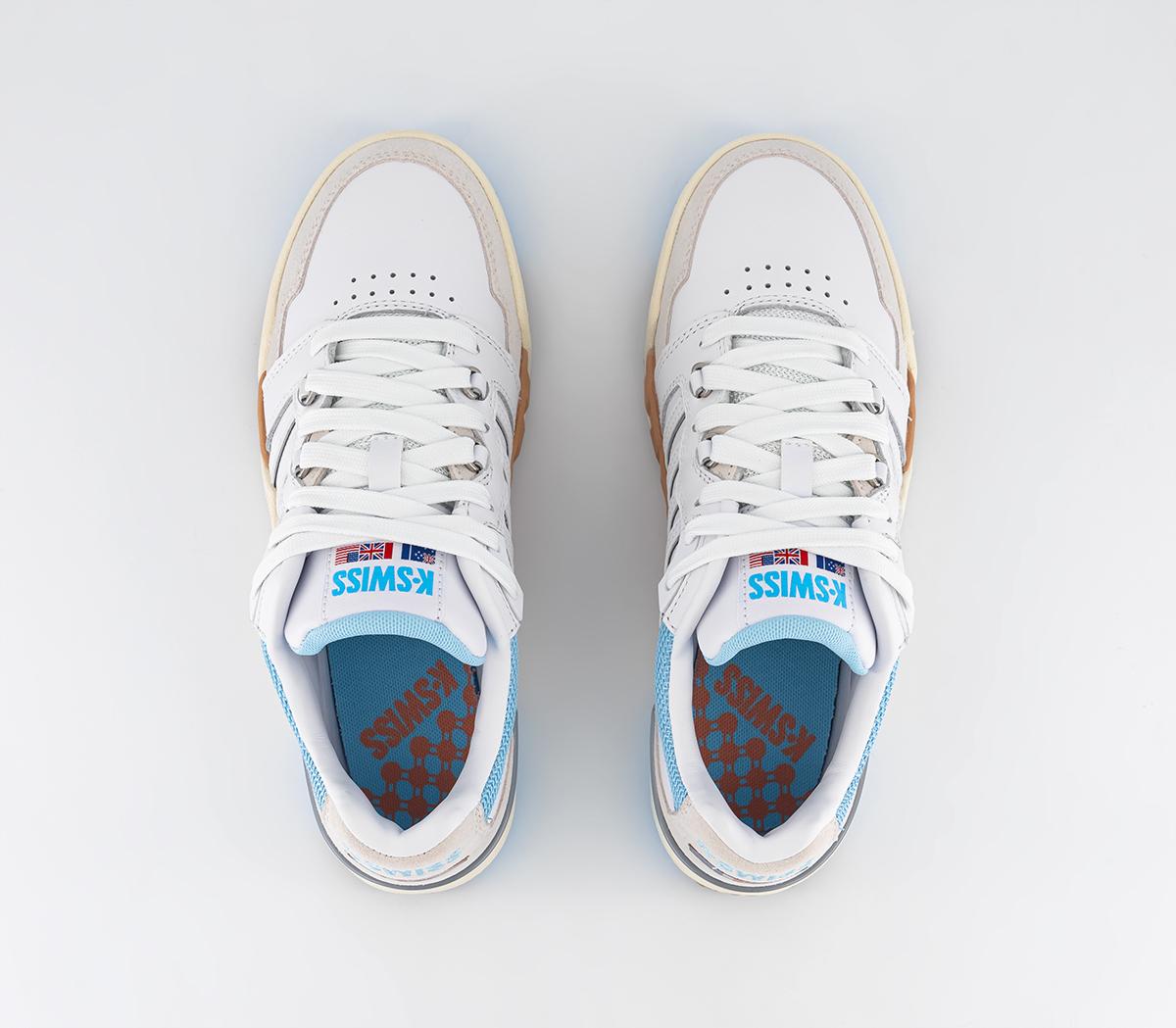 K-SwissSi-18 Rival TrainersWhite Sky Blue Canyon Sunset