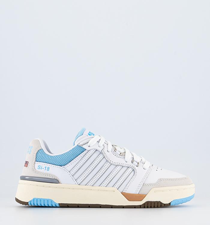 K-Swiss Si-18 Rival Trainers White Sky Blue Canyon Sunset