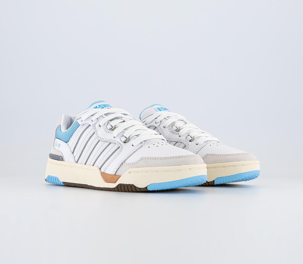K-swiss Womens Si-18 Rival Trainers White Sky Blue Canyon Sunset, 3
