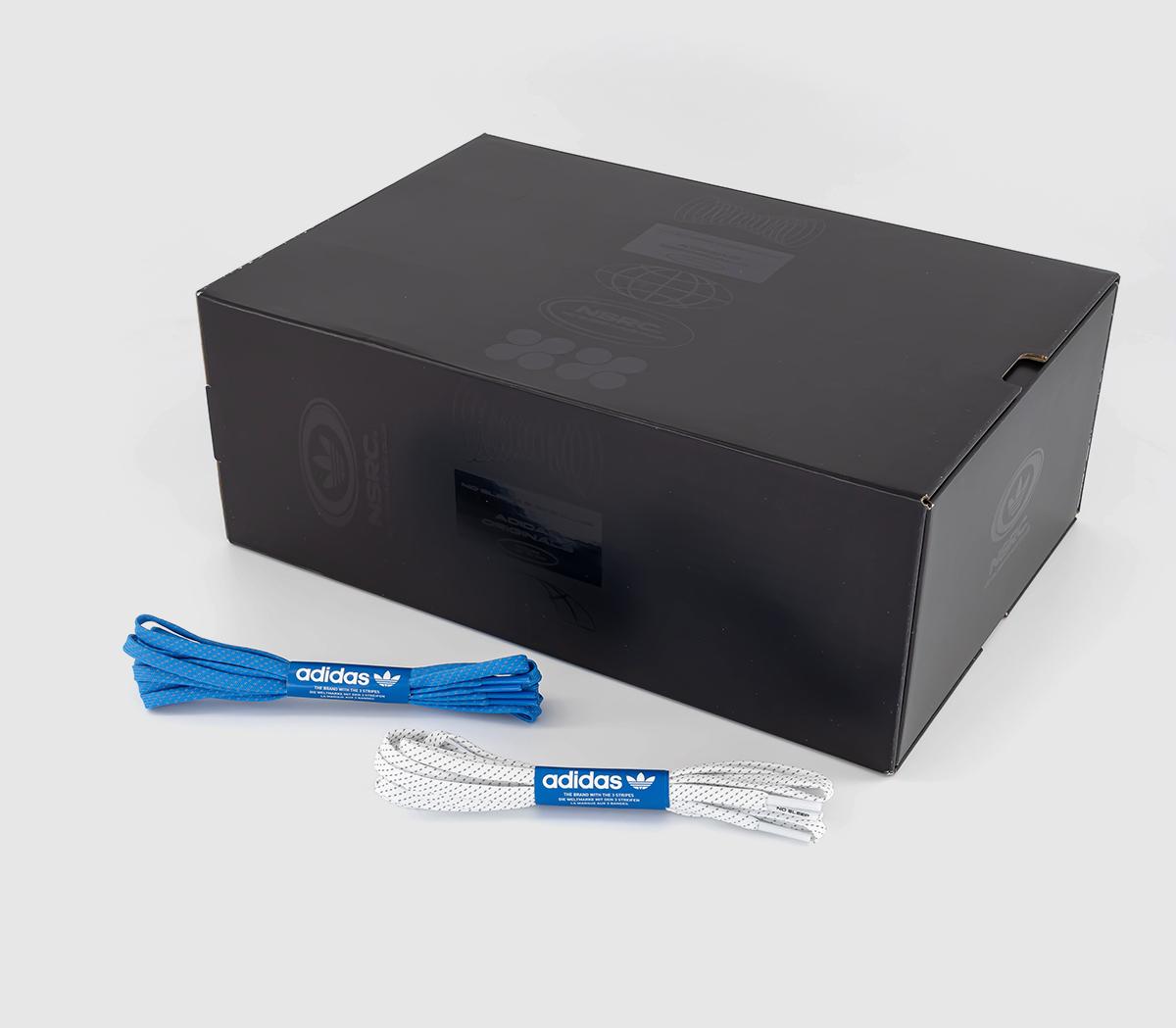 adidasCampus S NSRC TrainersCore Black White Reflective