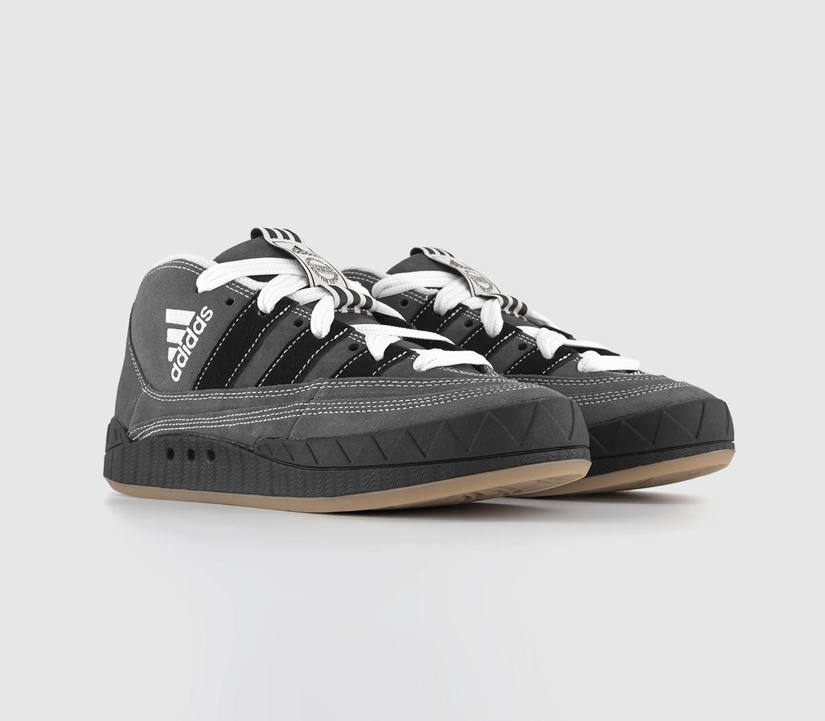 adidasAdimatic Mid Ynuk TrainersGrey Five Core Black Off White