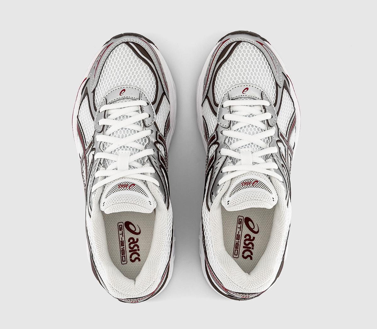 FーBLOOD ASICS GT-2160 Trainers White Oxblood - Men's Trainers