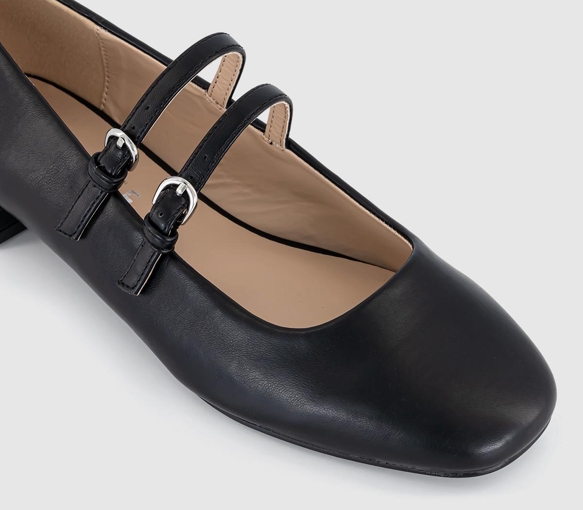 OFFICEFrenchkiss Two Strap Mary Janes OFFICEFrenchkiss Two Strap Mary JanesBlack
