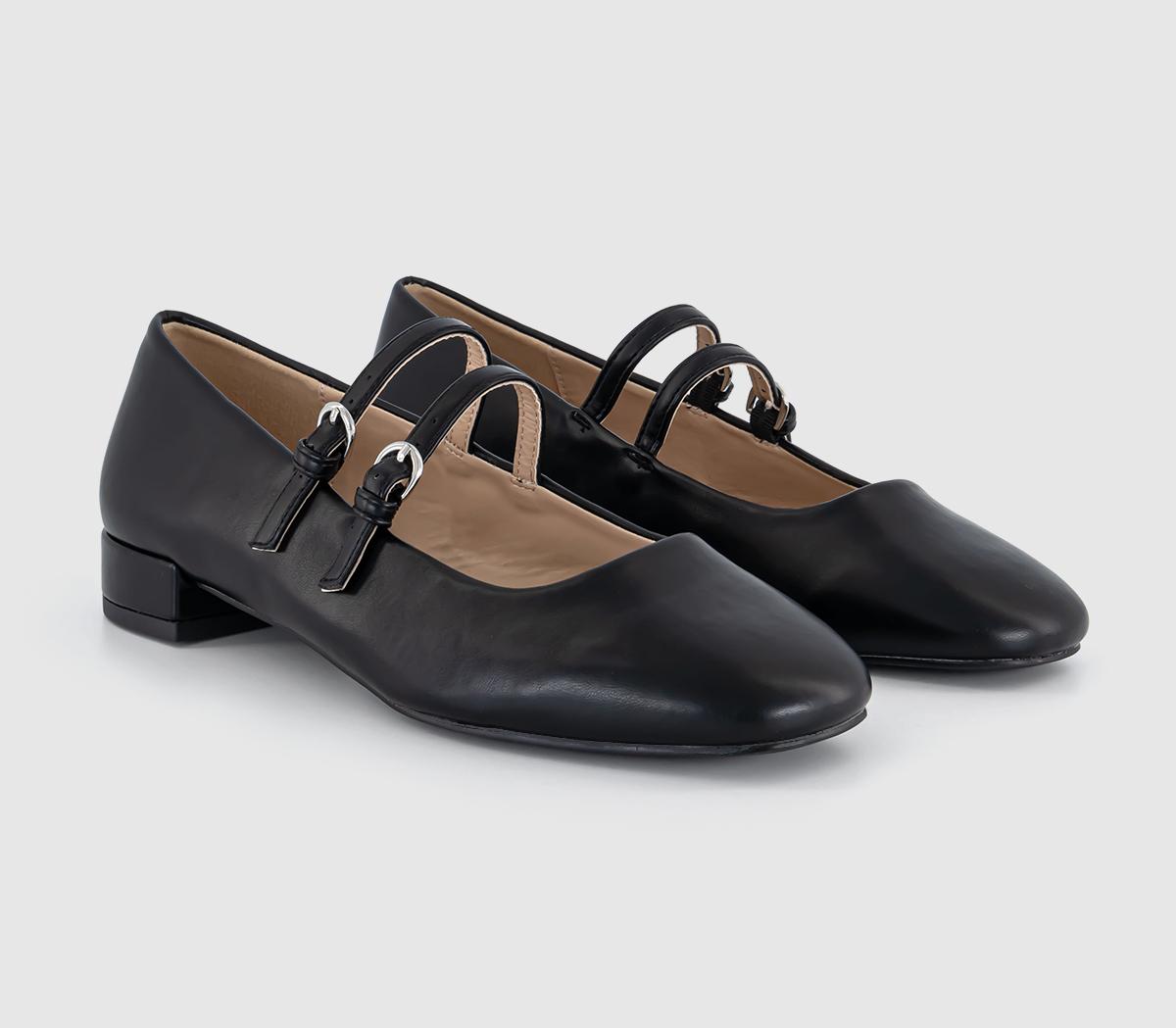 OFFICEFrenchkiss Two Strap Mary Janes OFFICEFrenchkiss Two Strap Mary JanesBlack