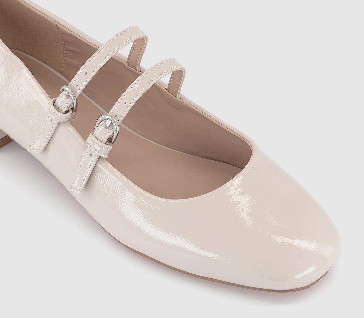 OFFICEFrenchkiss Patent Two Strap Mary Janes OFFICEFrenchkiss Patent Two Strap Mary JanesOff White