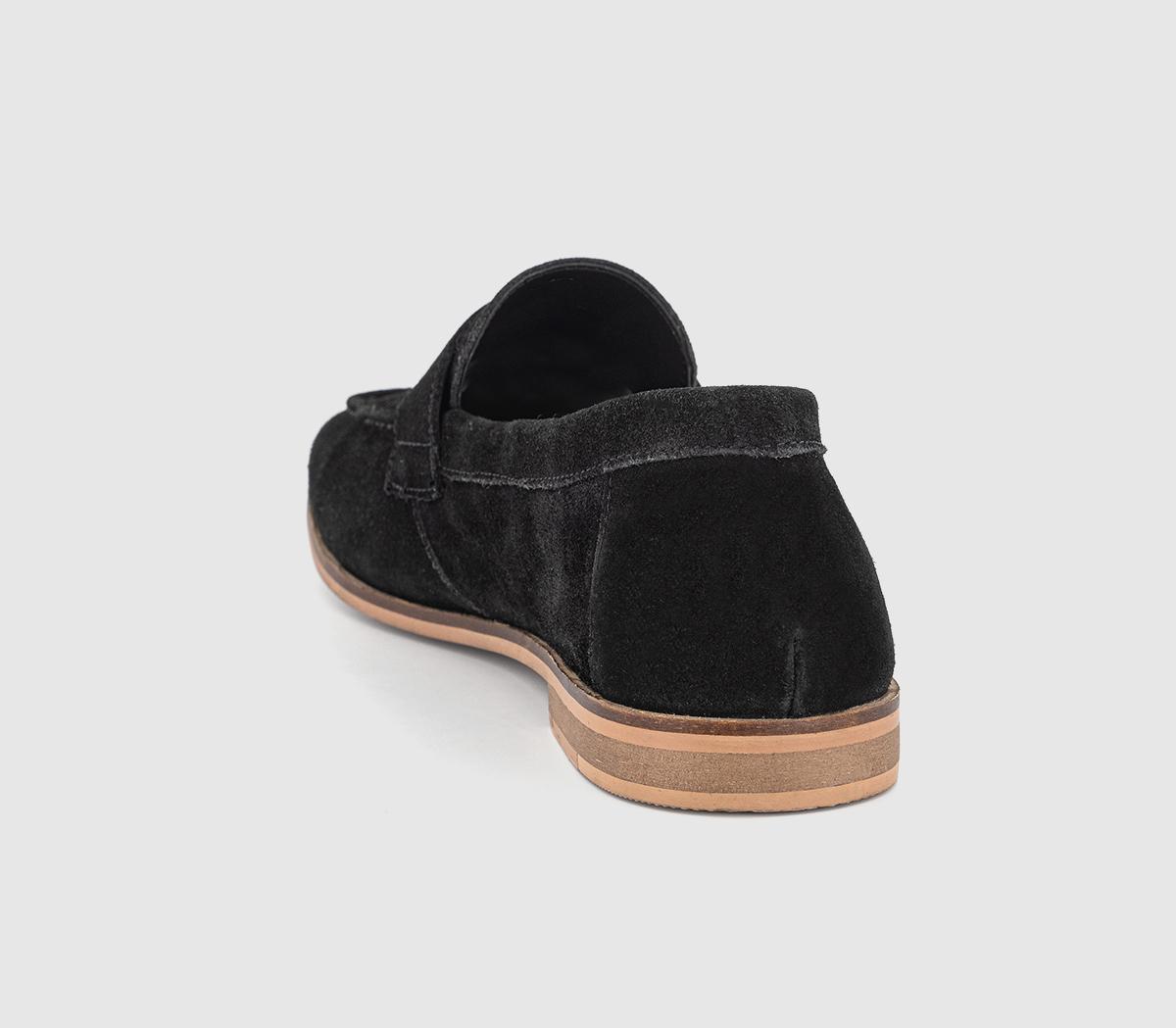 OFFICEColbert Saddle LoafersBlack Suede