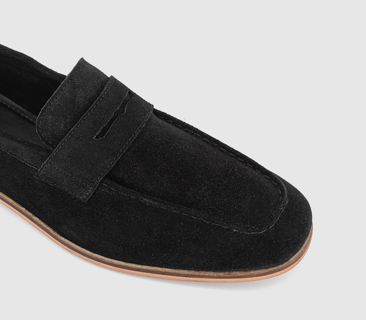 OFFICEColbert Saddle LoafersBlack Suede