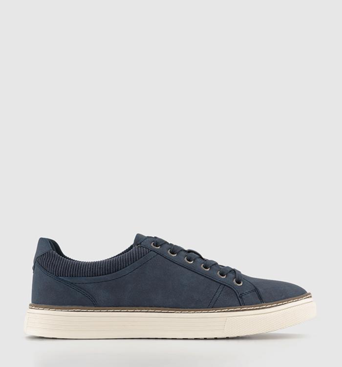 OFFICE Chatsworth Cord Collar Trainers Navy