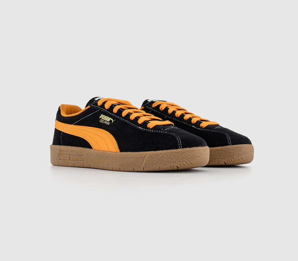 Puma Womens Delphin Trainers Black Pumpkin Pie, 3