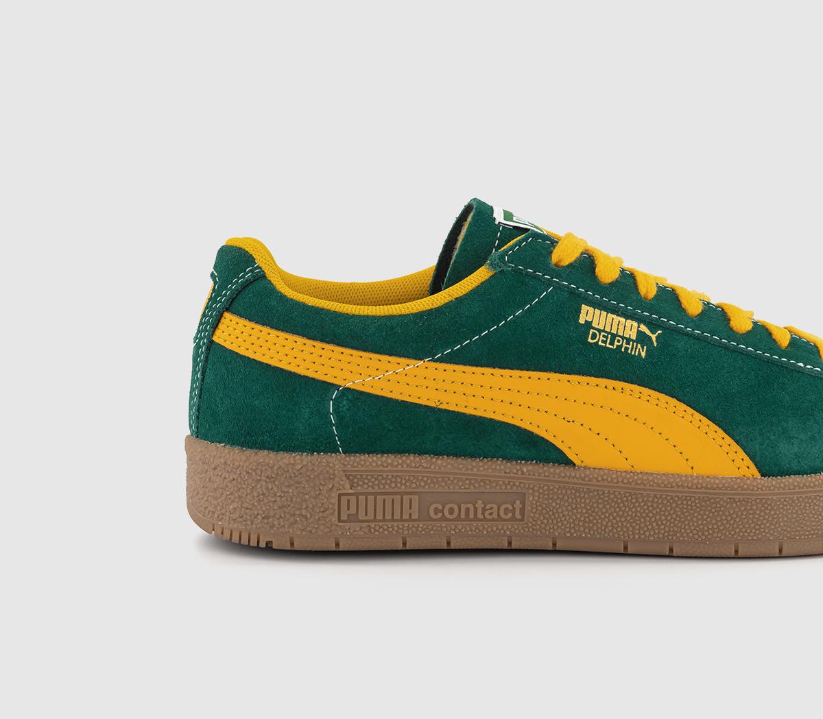 PUMA Delphin Trainers Malachite Yellow Sizzl Unisex Sports